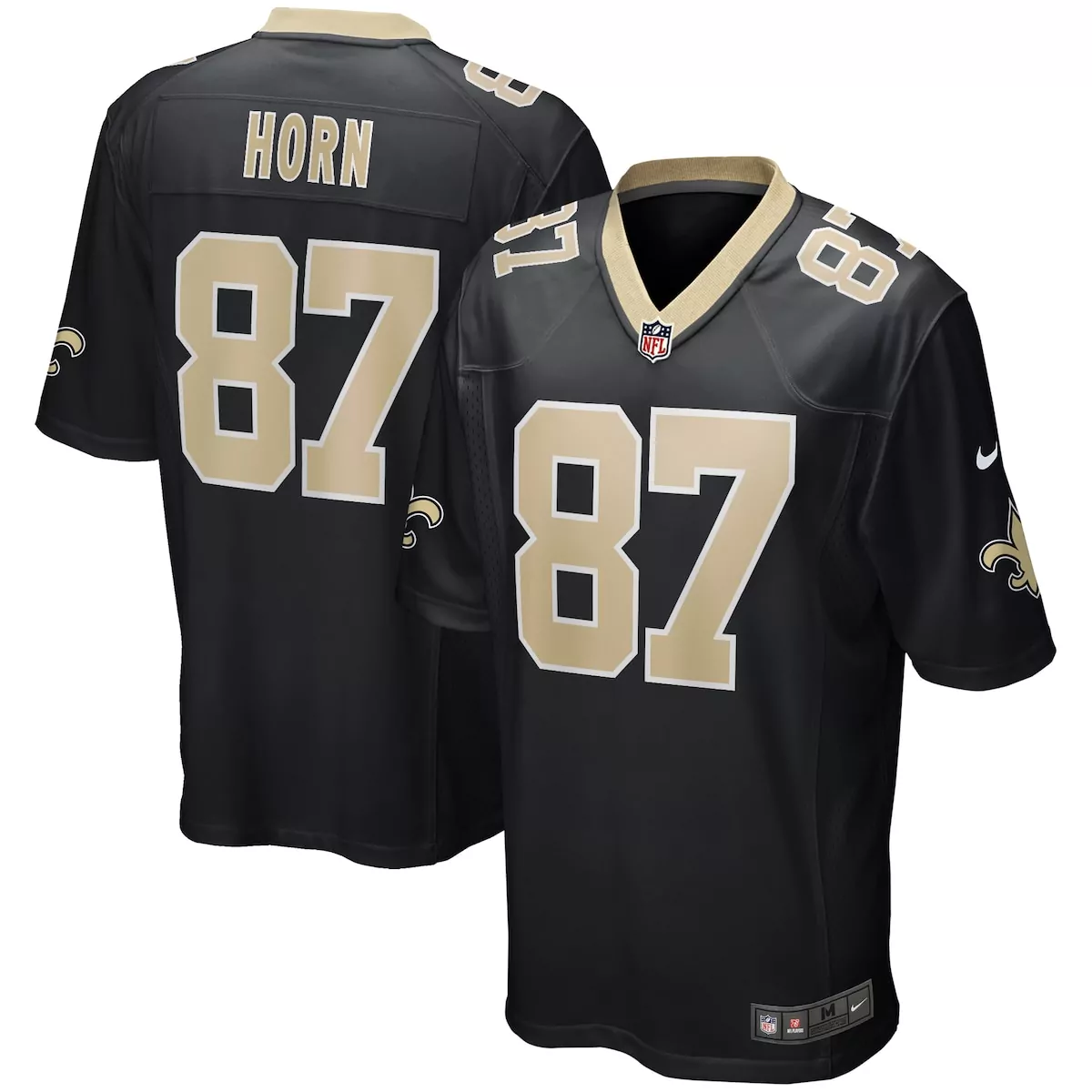 new orleans saints joe horn black game retired player jersey f7m