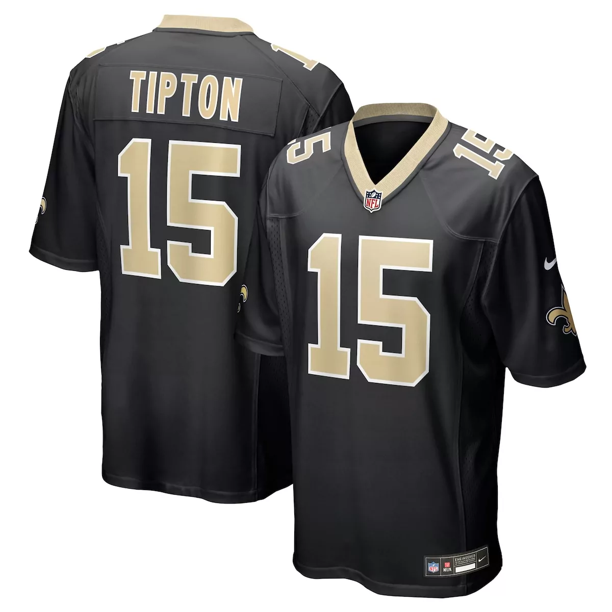 new orleans saints mason pline black team game jersey 4xm