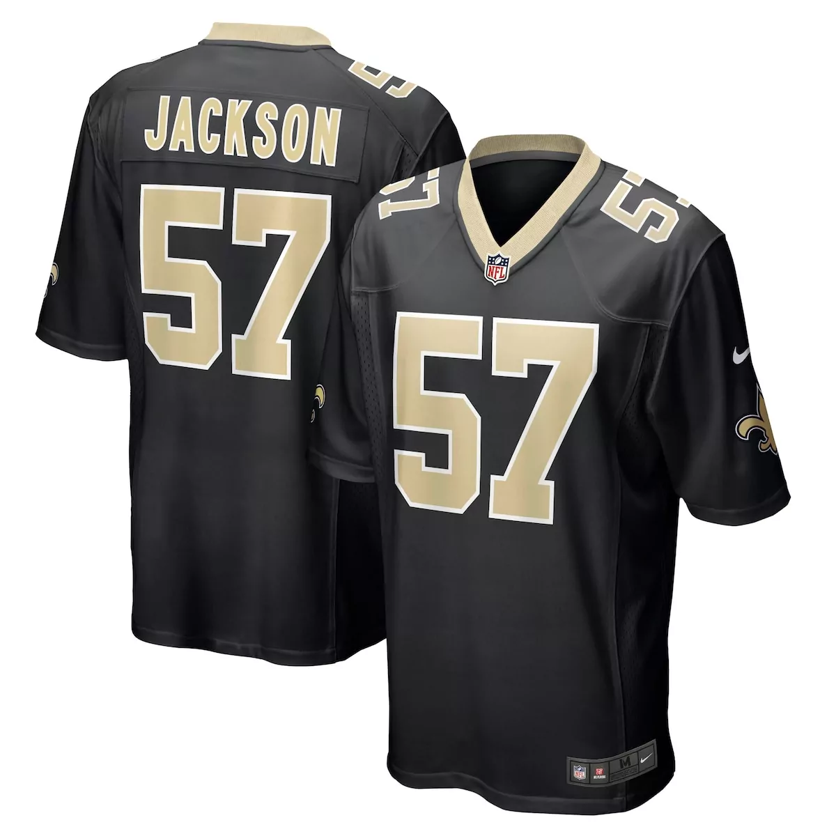 new orleans saints rickey jackson black retired player jersey q8x