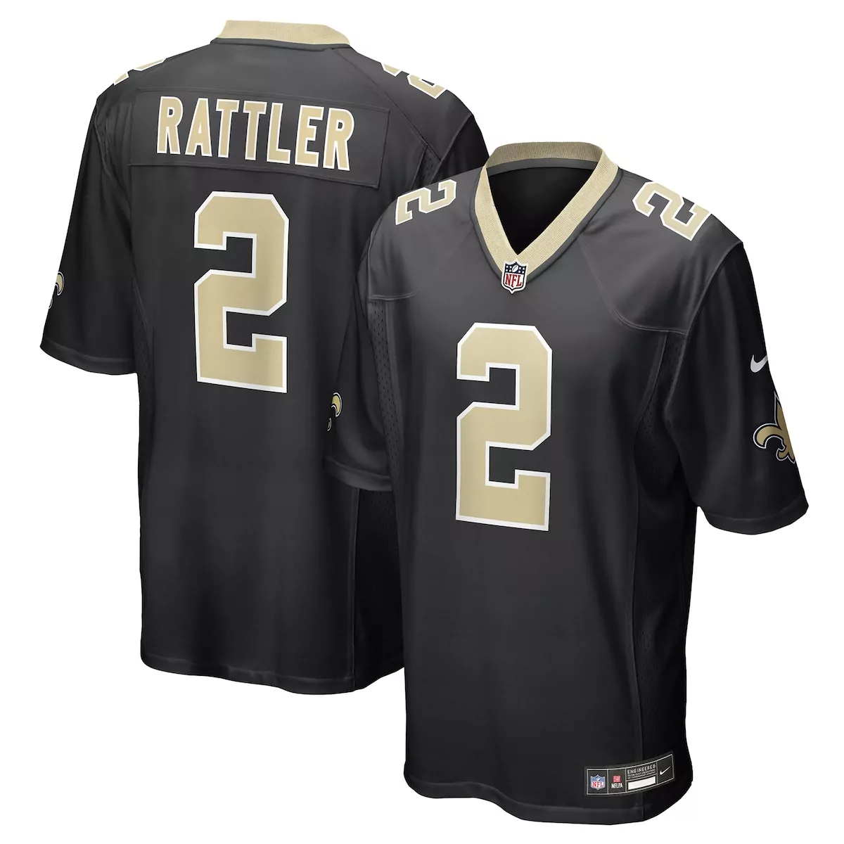 new orleans saints shaquan davis black game jersey