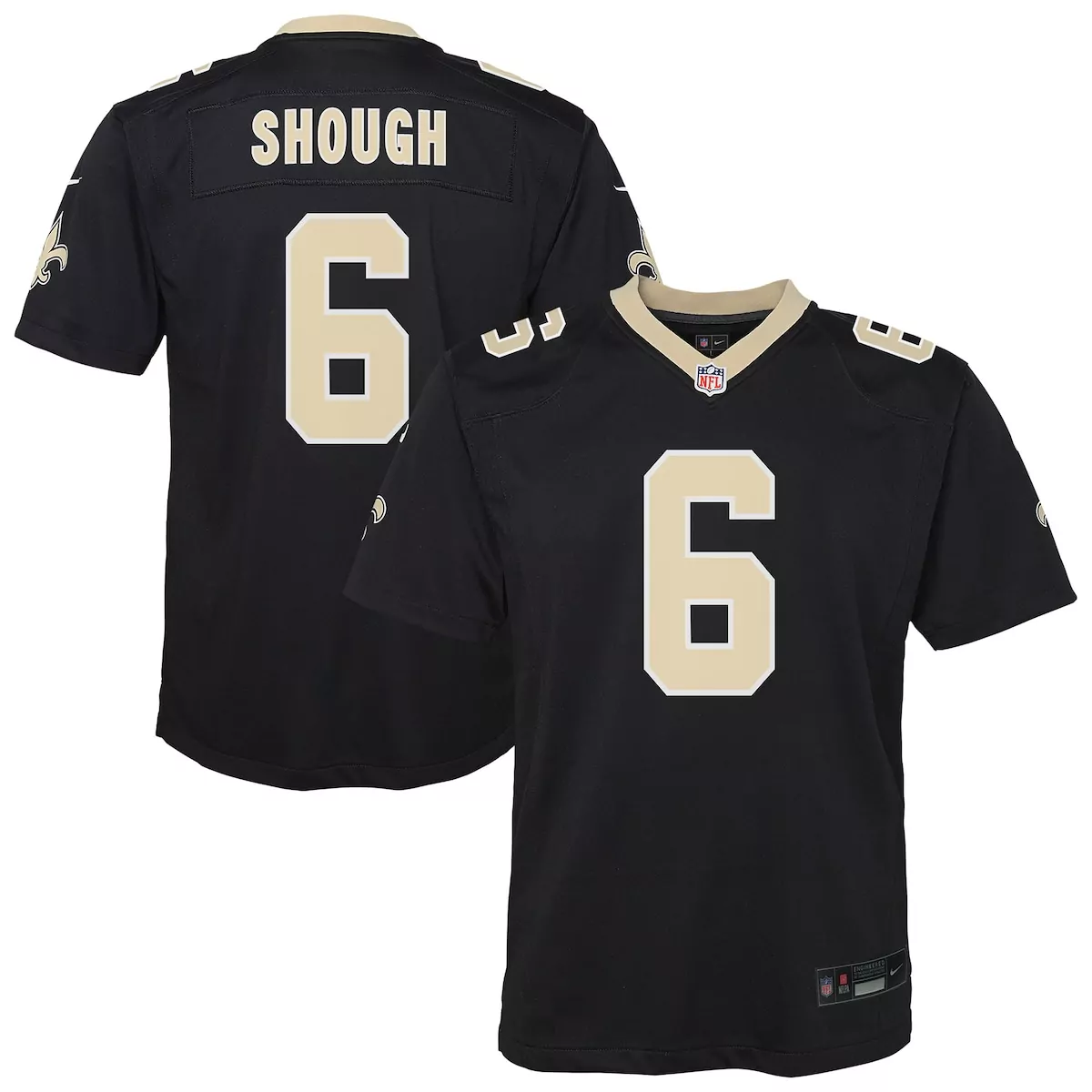 new orleans saints trey palmer black team game jersey ukh