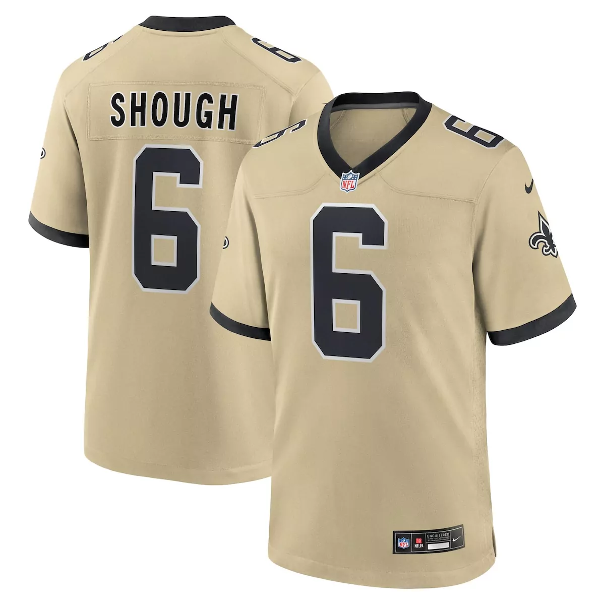new orleans saints tyler shough gold alternate game player jersey qxl