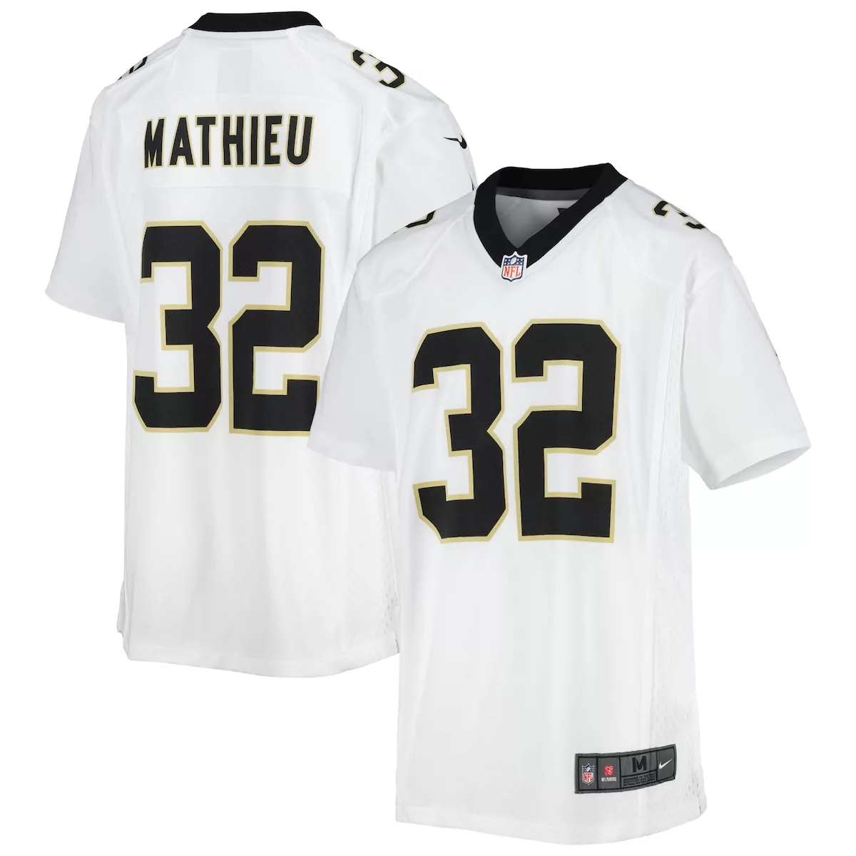 new orleans saints tyrann mathieu white game jersey f54