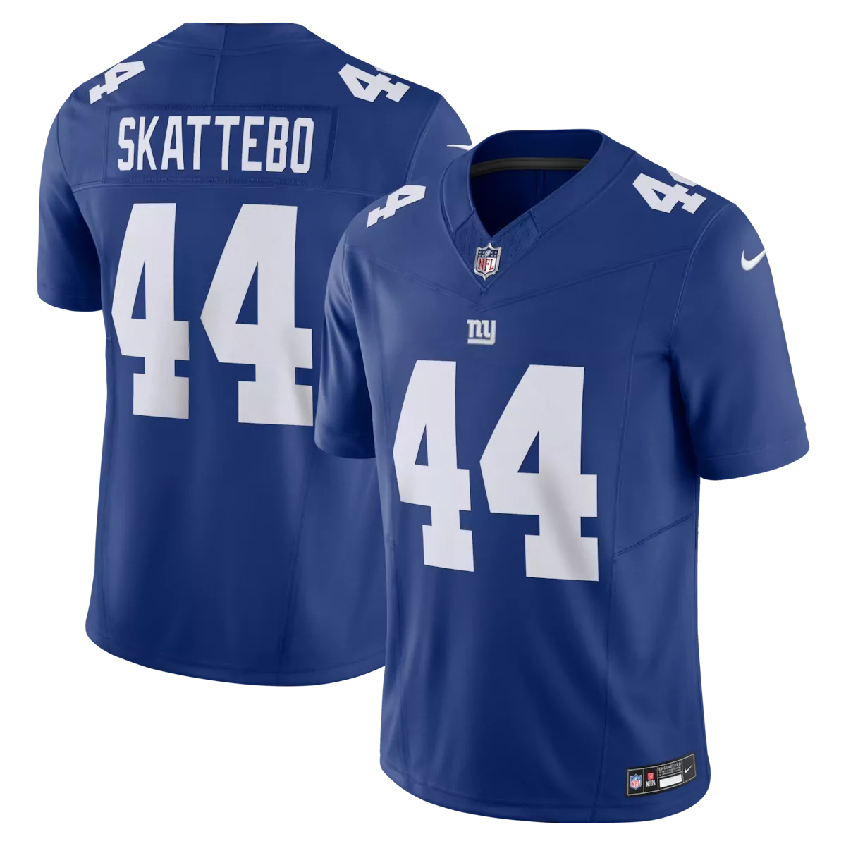 new york giants cam skattebo royal team game player jersey onu