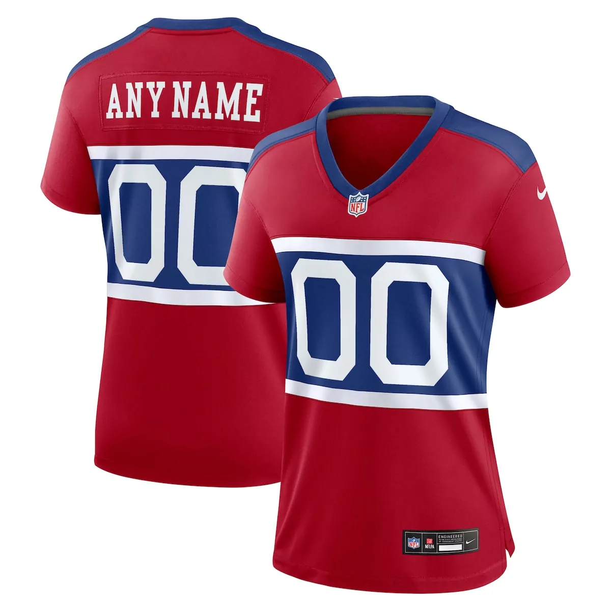 new york giants century red alternate game custom jersey qc1
