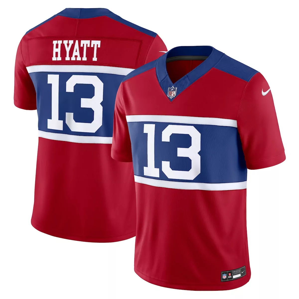 new york giants jalin hyatt century red alternate vapor f u s e limited jersey