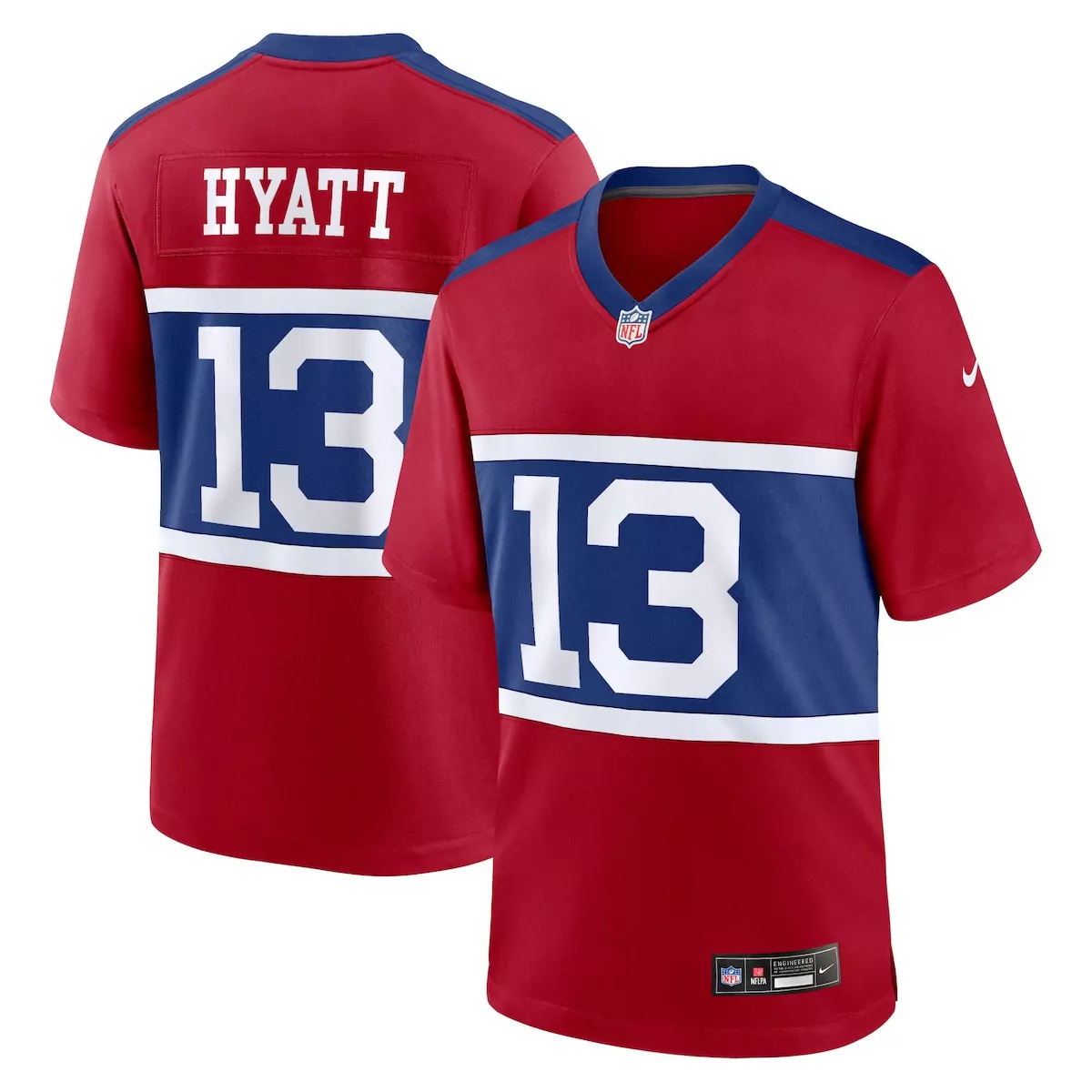 new york giants jalin hyatt century red alternate vapor f u s e limited jersey