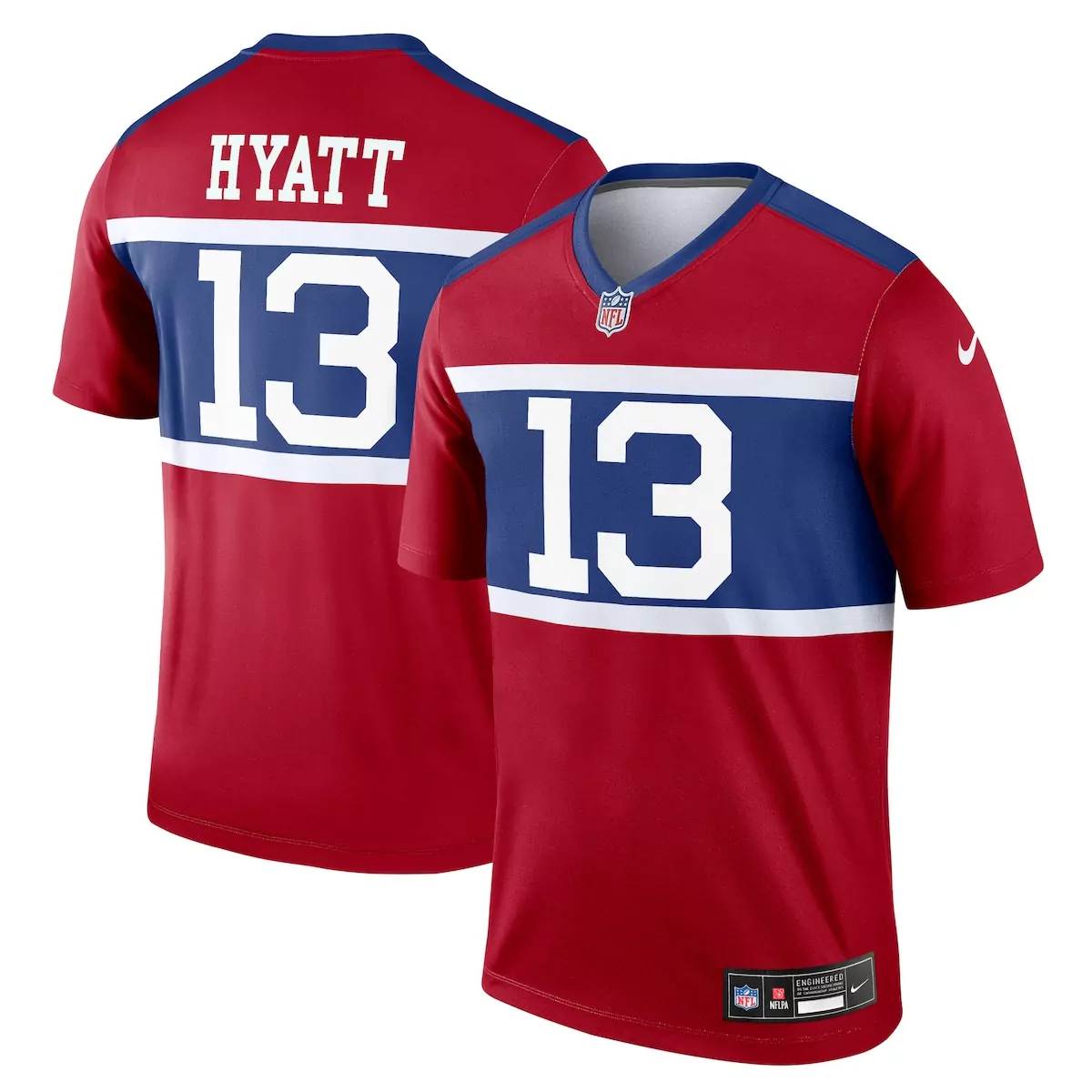 new york giants jalin hyatt century red alternate vapor f u s e limited jersey