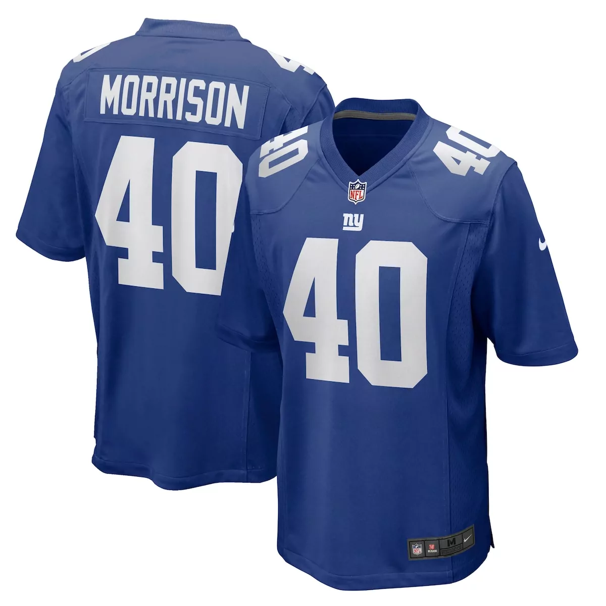 new york giants jermaine eluemunor royal team game jersey
