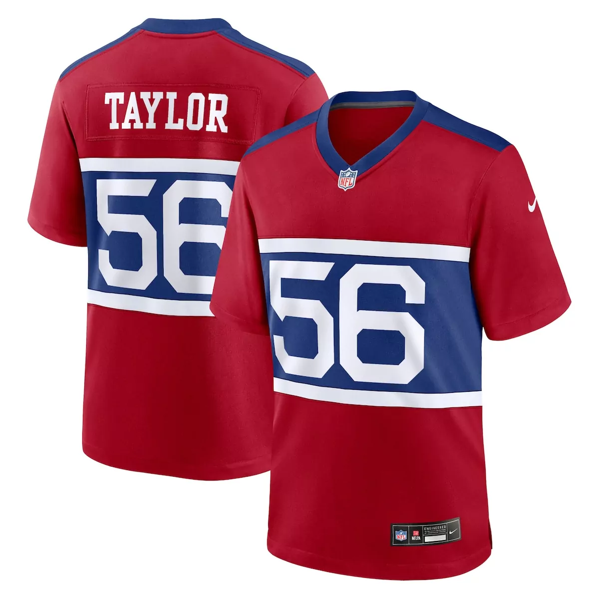 new york giants 1990 lawrence taylor royal throwback retired player jersey