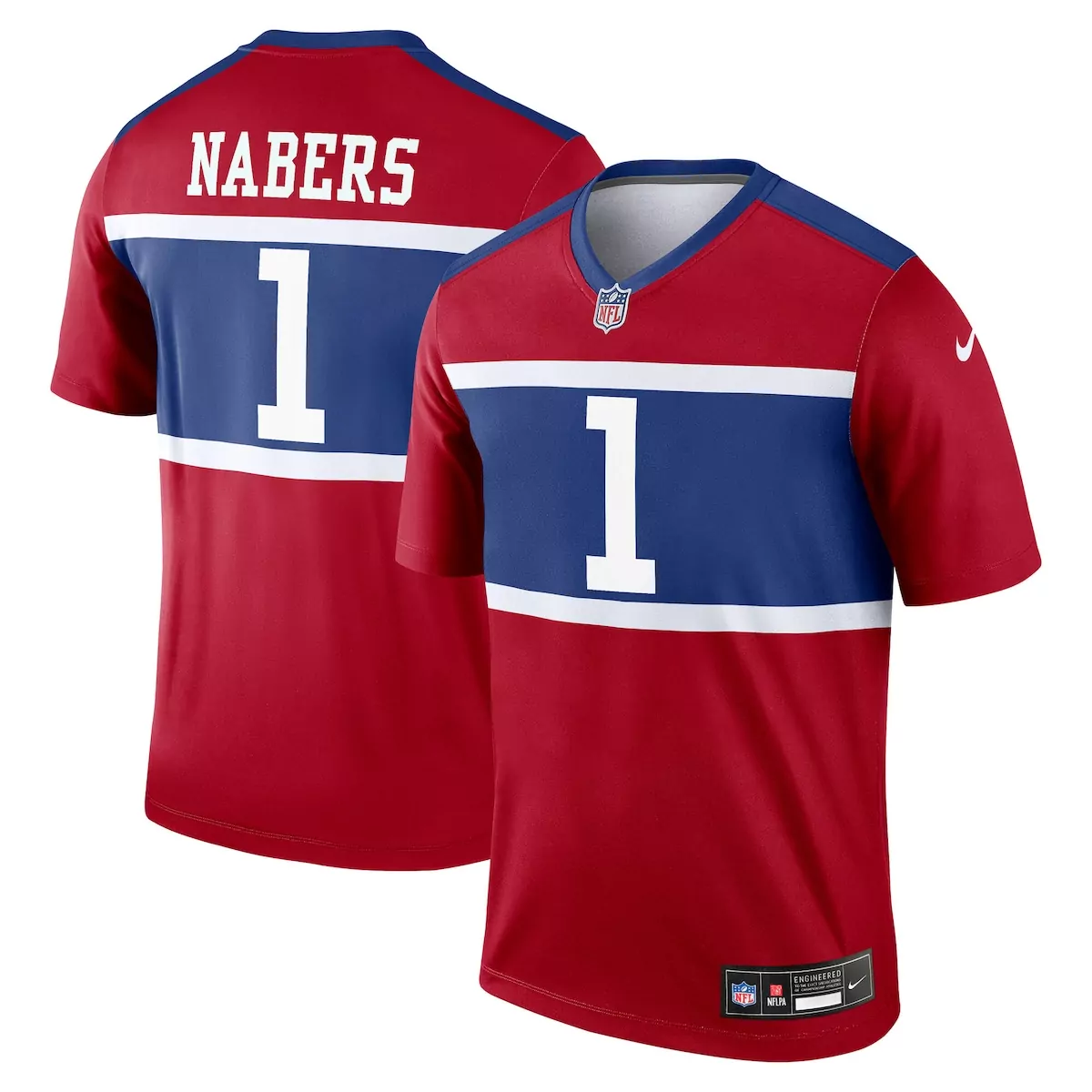 new york giants malik nabers red legend player performance top