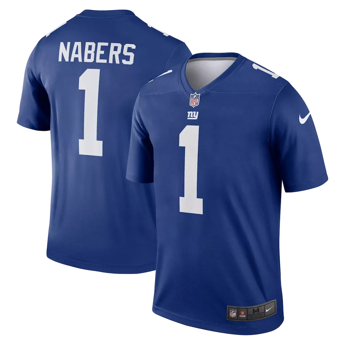 new york giants malik nabers royal game player jersey