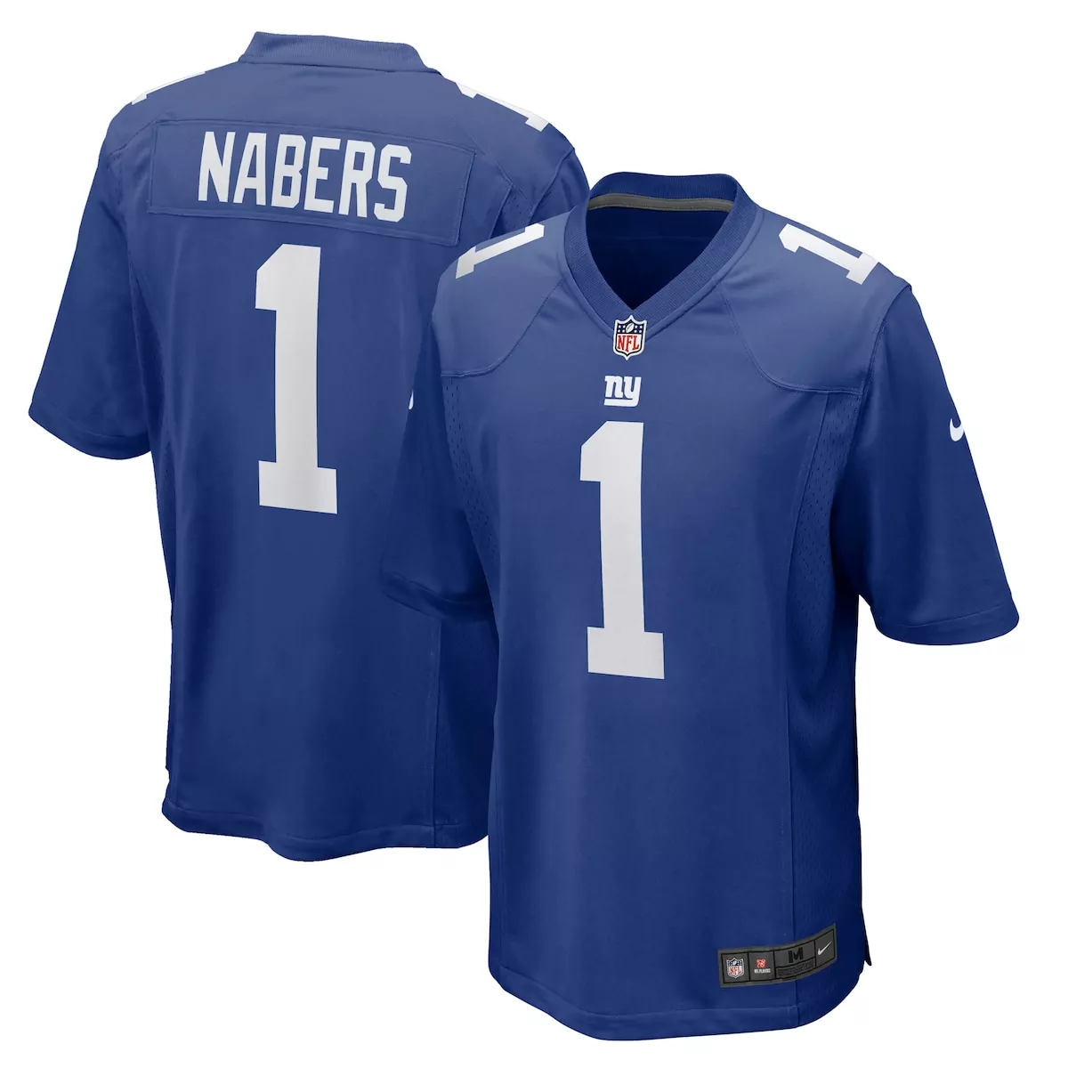 new york giants malik nabers royal game player jersey