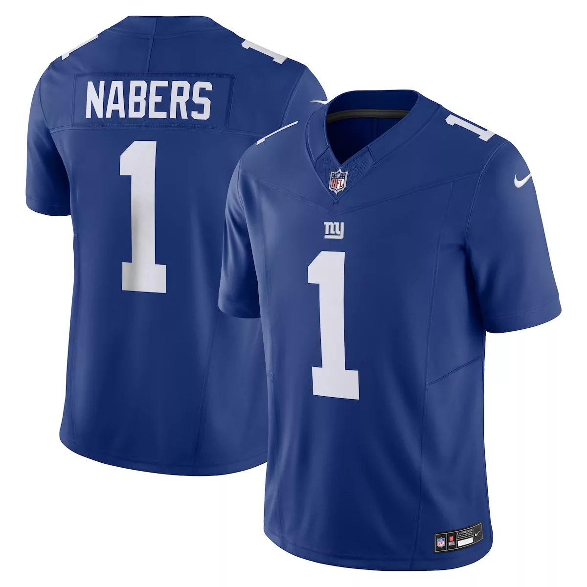 new york giants malik nabers royal game player jersey