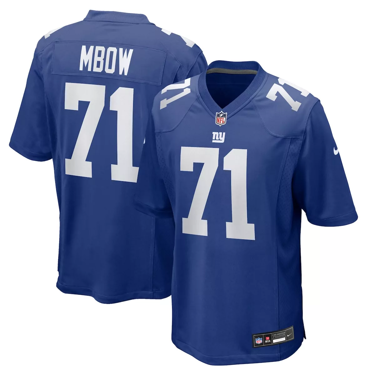 new york giants marcus mbow royal team game jersey 19a