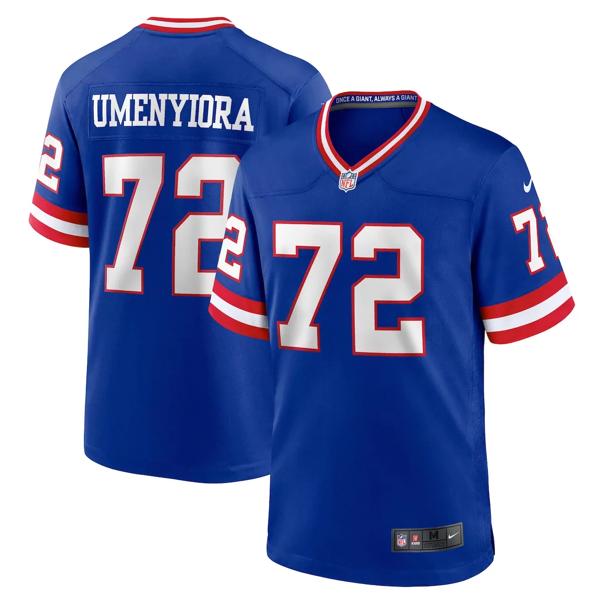 new york giants osi umenyiora royal retired player alternate game jersey