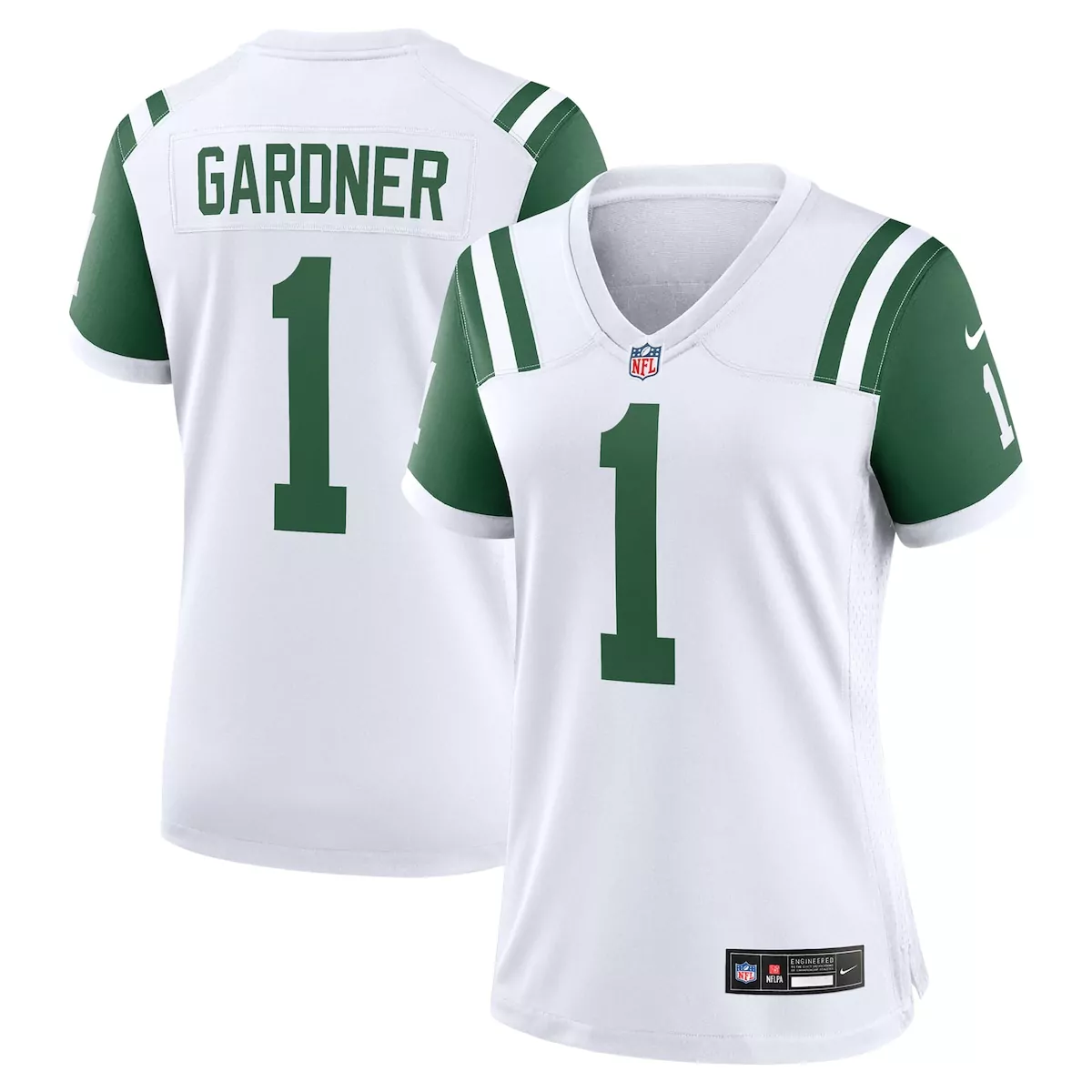 new york jets ahmad sauce gardner white classic alternate game jersey fhl