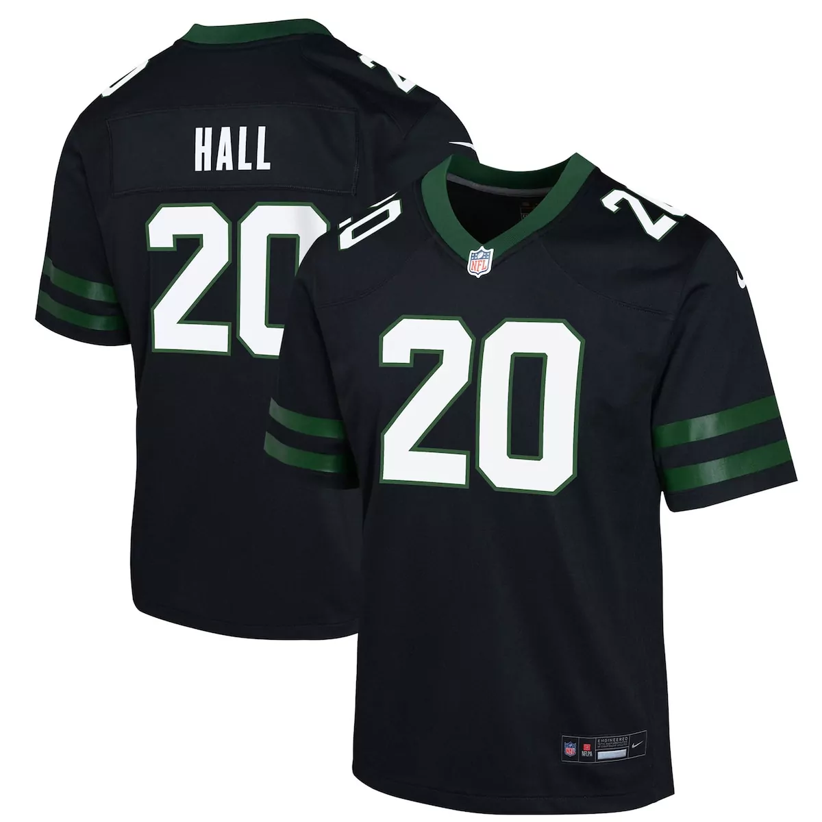 new york jets breece hall black game jersey lyg