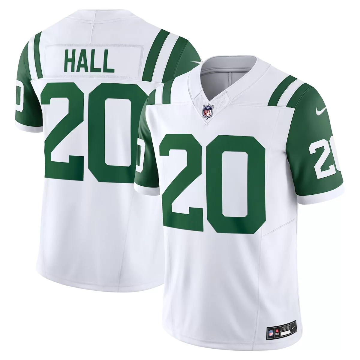 new york jets breece hall white classic alternate vapor f u s e limited jersey