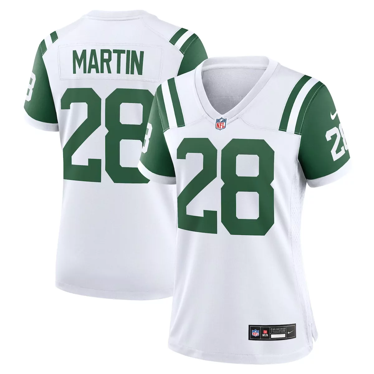 new york jets curtis martin white classic alternate retired player game jersey