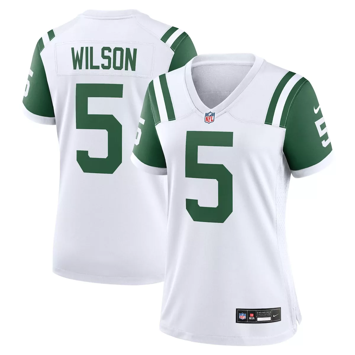 new york jets garrett wilson white classic alternate game jersey