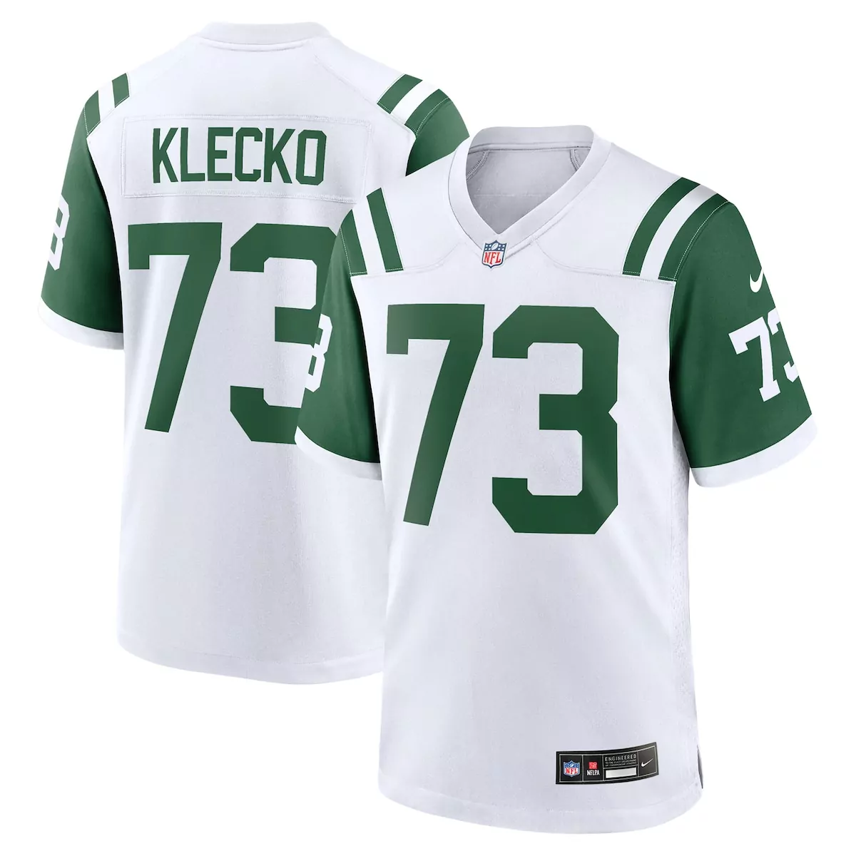 new york jets jermaine johnson ii white classic alternate game jersey