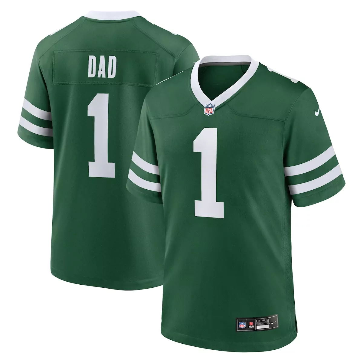 new york jets legacy green 1 dad game jersey