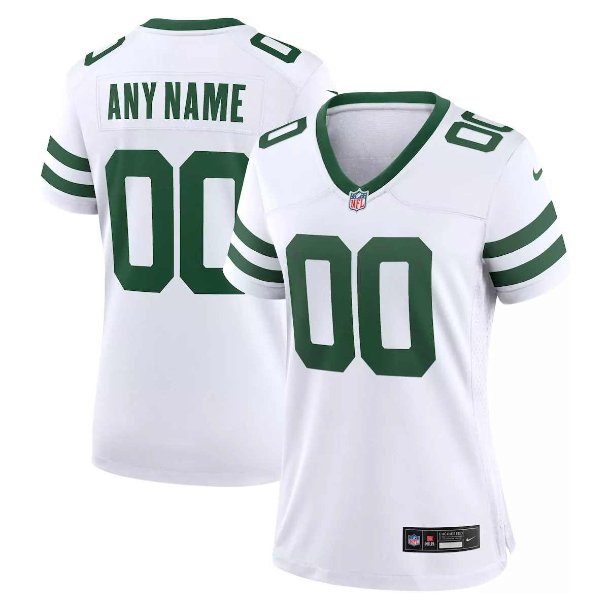 new york jets legacy white custom game jersey am8