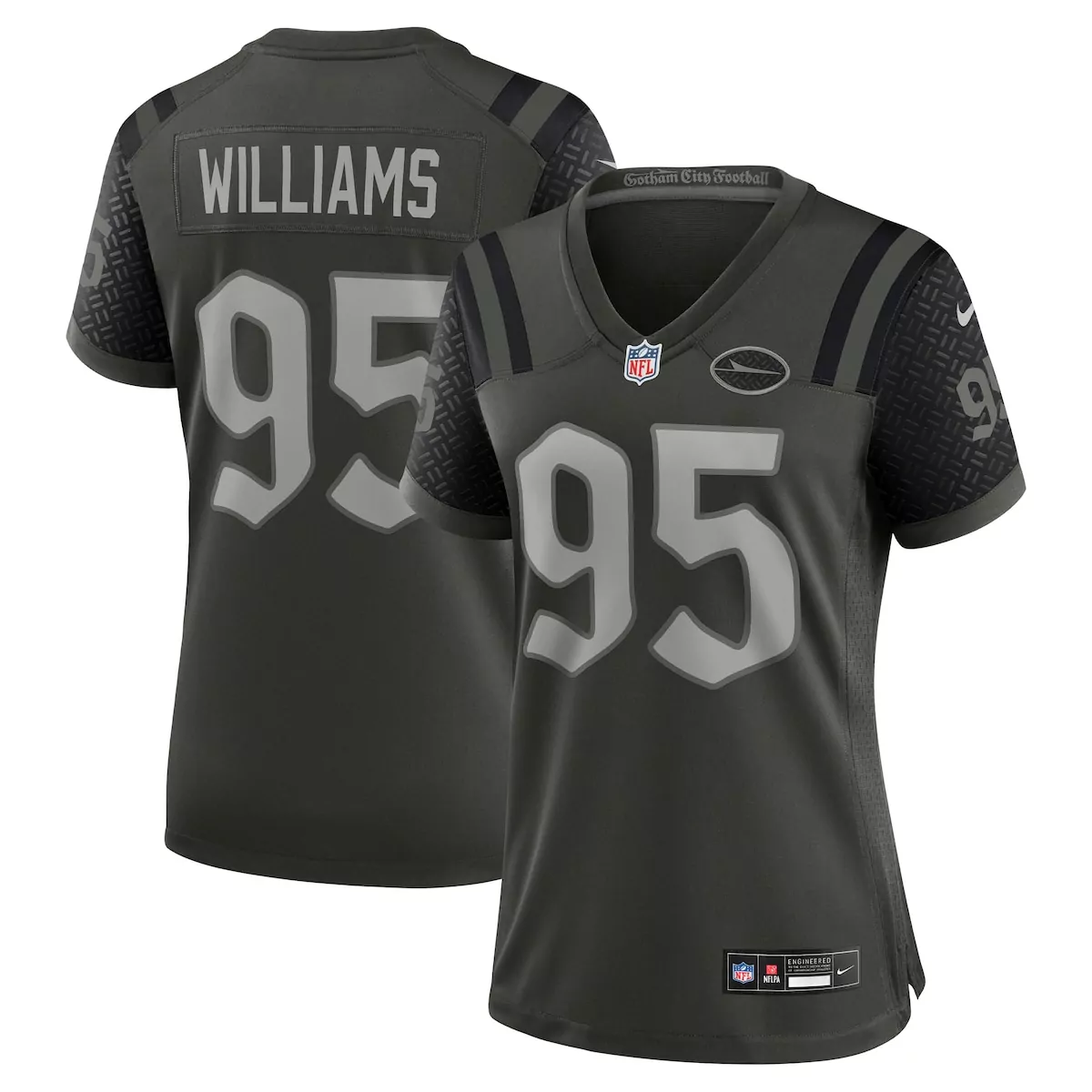 new york jets quinnen williams gotham green 2025 rivalries collection game jersey fnp
