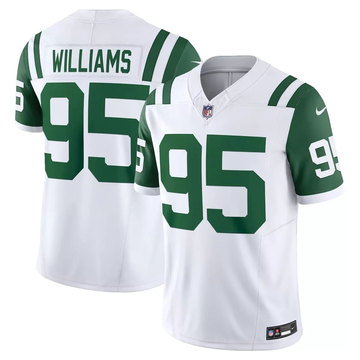 new york jets quinnen williams white classic alternate game jersey