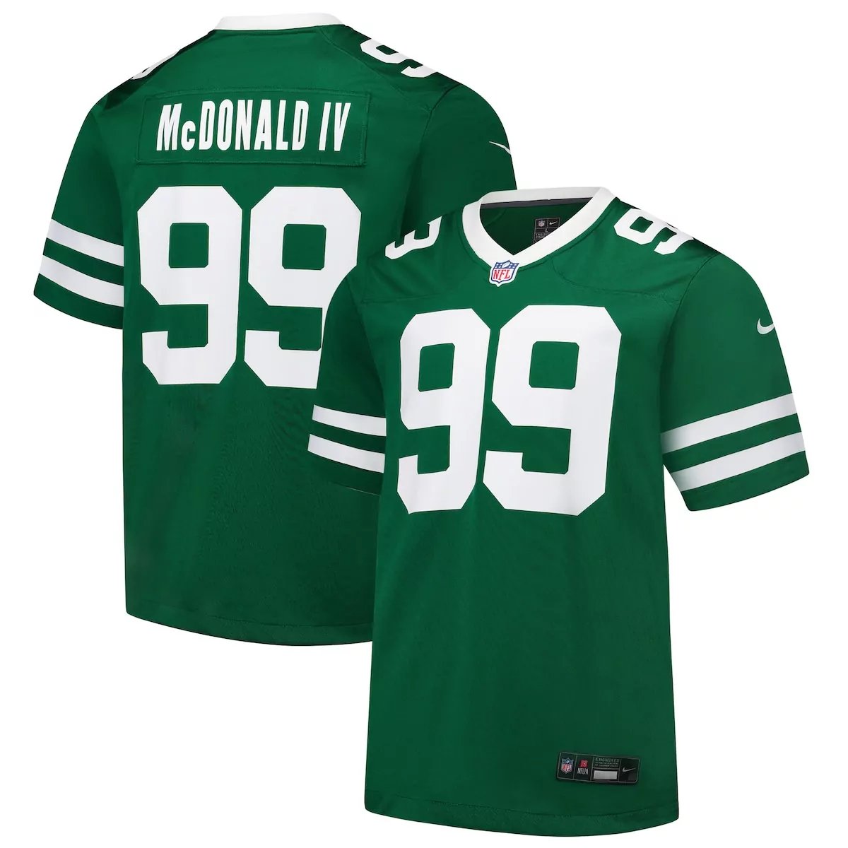 new york jets will mcdonald iv legacy green team game jersey ukw