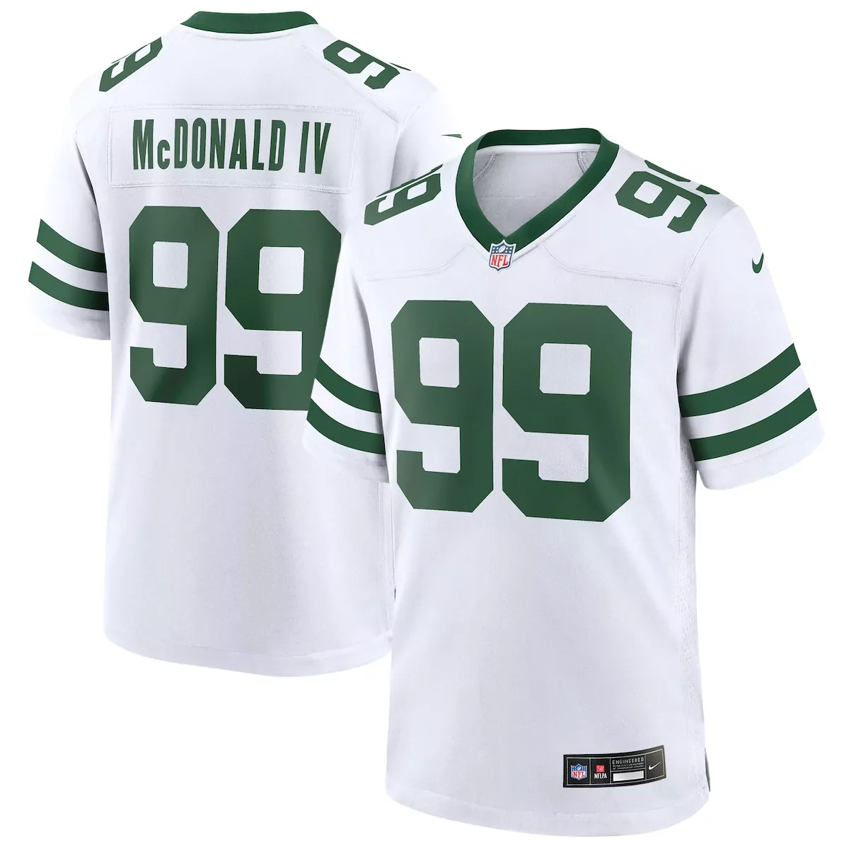 new york jets will mcdonald iv legacy green team game jersey ukw