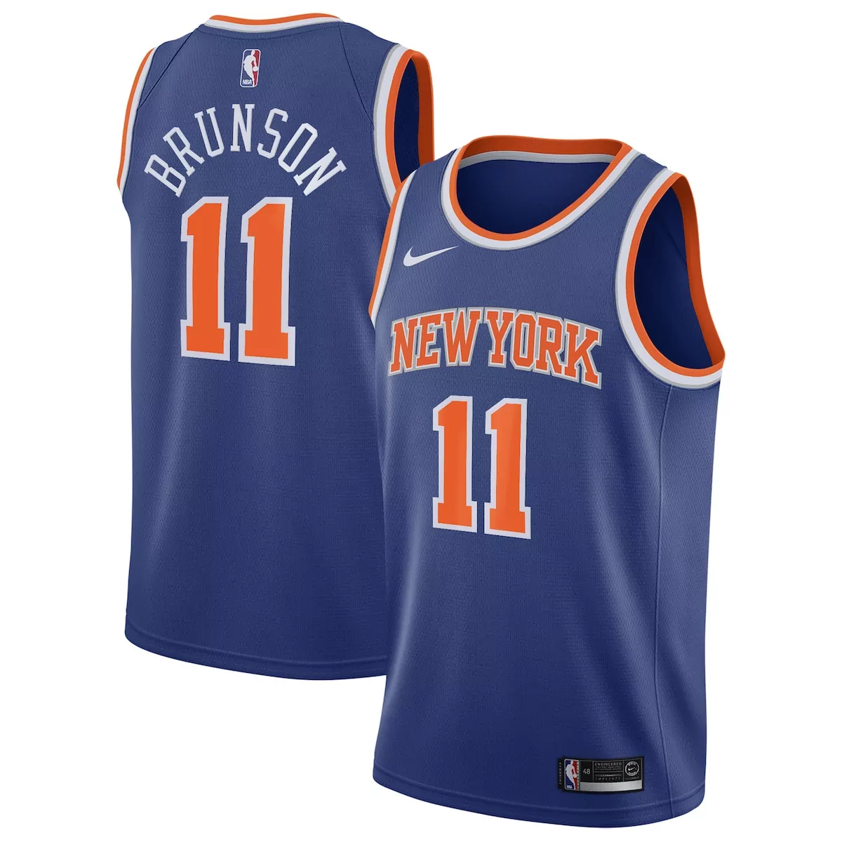 new york knicks icon edition jersey blue jalen brunson