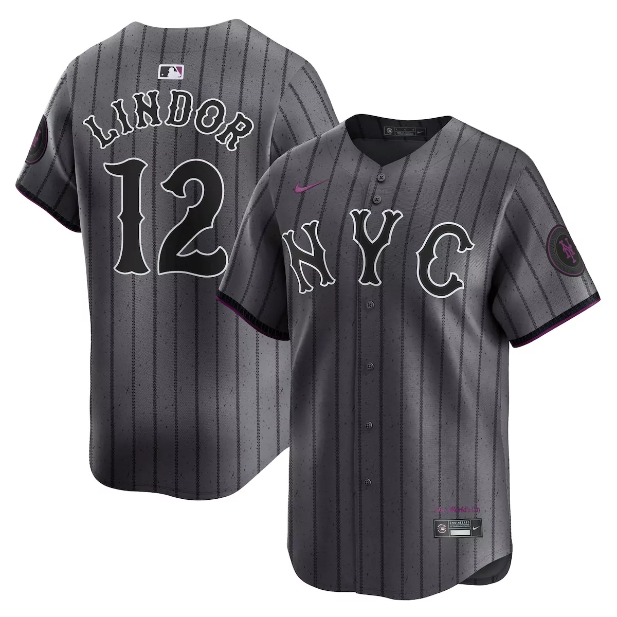 new york mets francisco lindor gray city connect limited player jersey