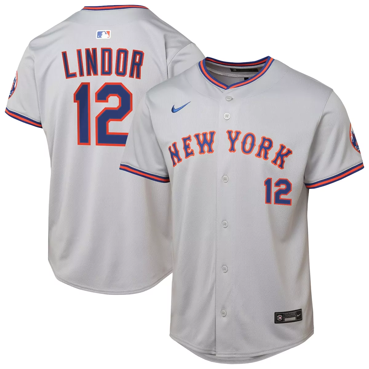 new york mets francisco lindor gray city connect limited player jersey