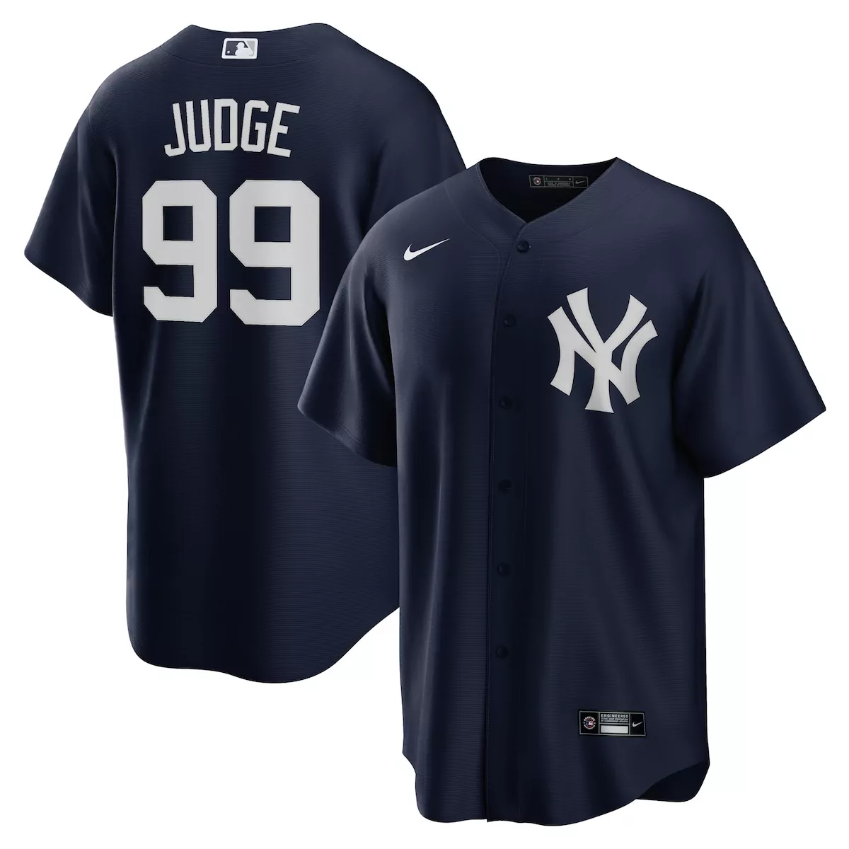 new york yankees aaron judge navy big tall alternate player jersey