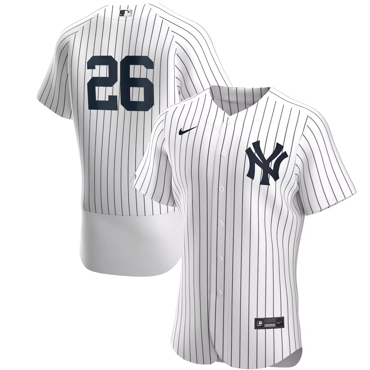 new york yankees dj lemahieu white navy home player jersey