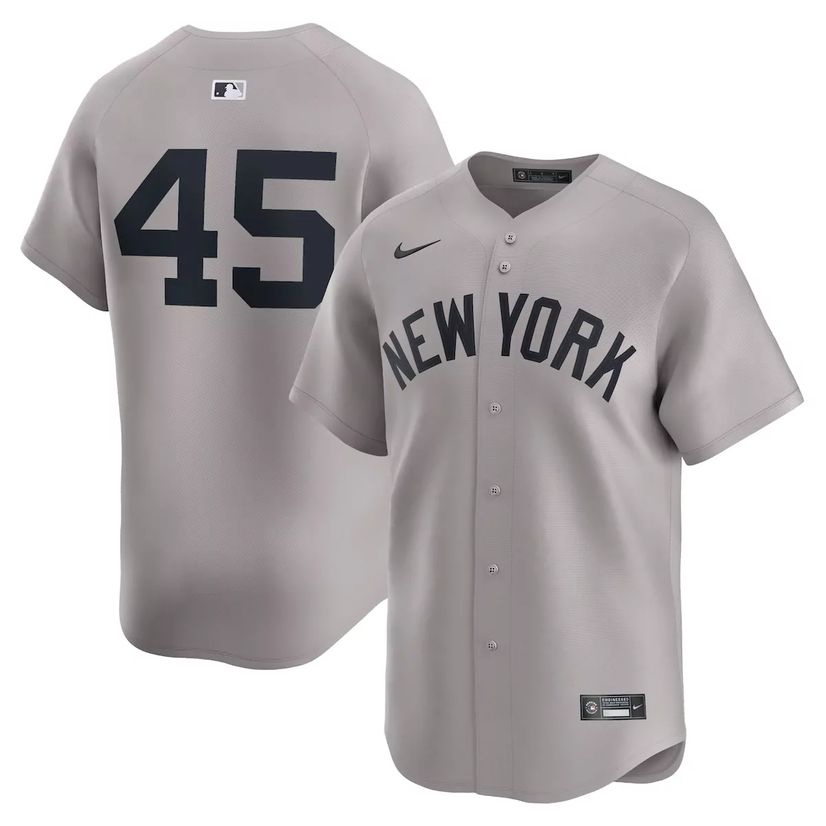 new york yankees gerrit cole gray away limited player jersey