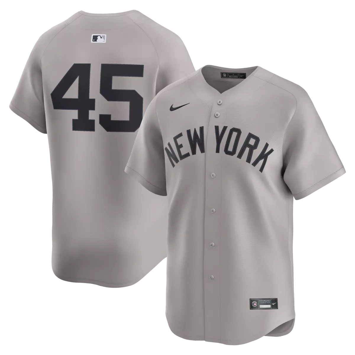 new york yankees gerrit cole gray away limited player jersey