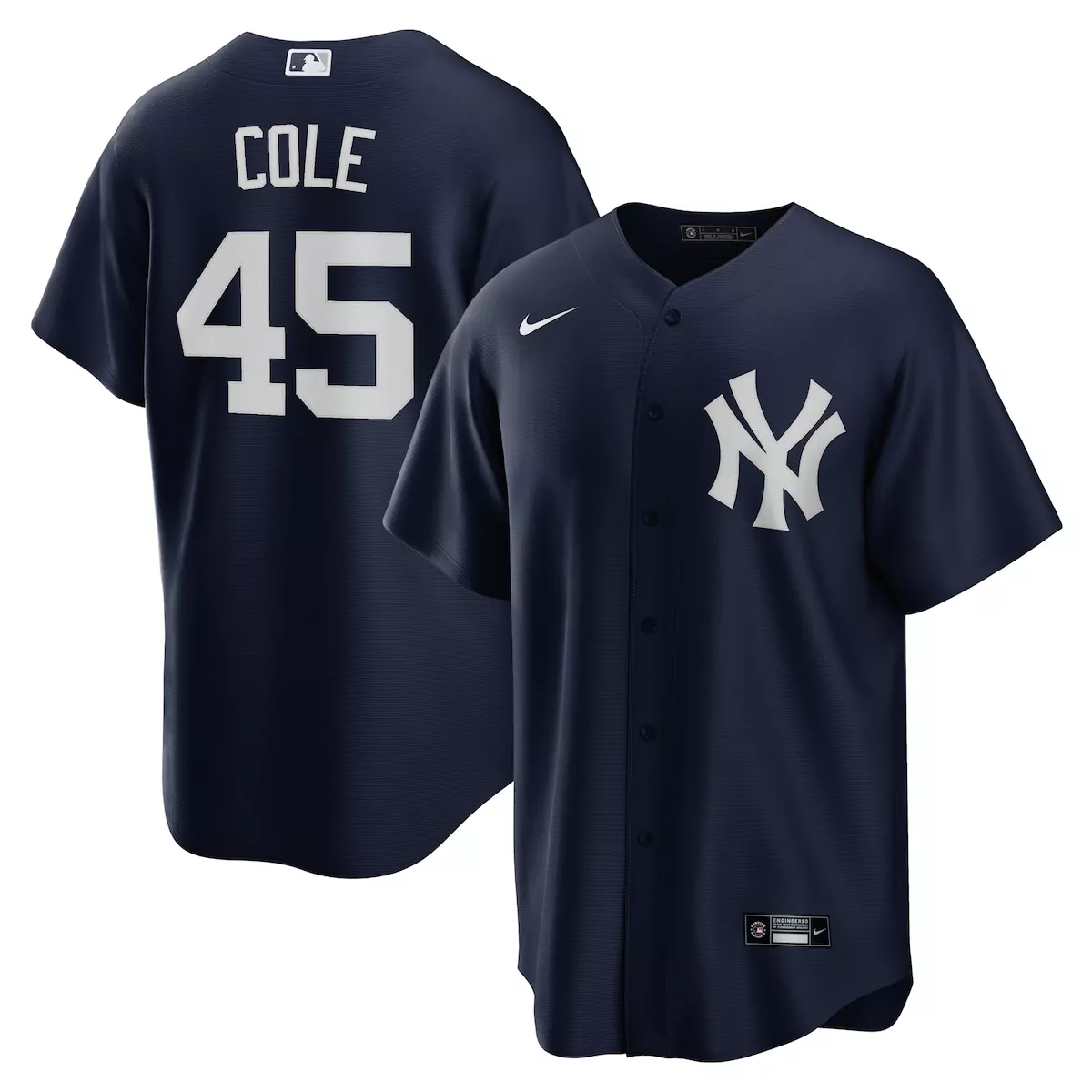 new york yankees gerrit cole navy alternate player jersey 2pp