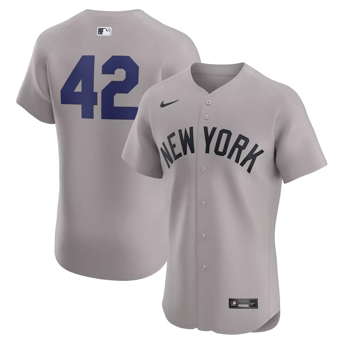 new york yankees gray away limited custom jersey