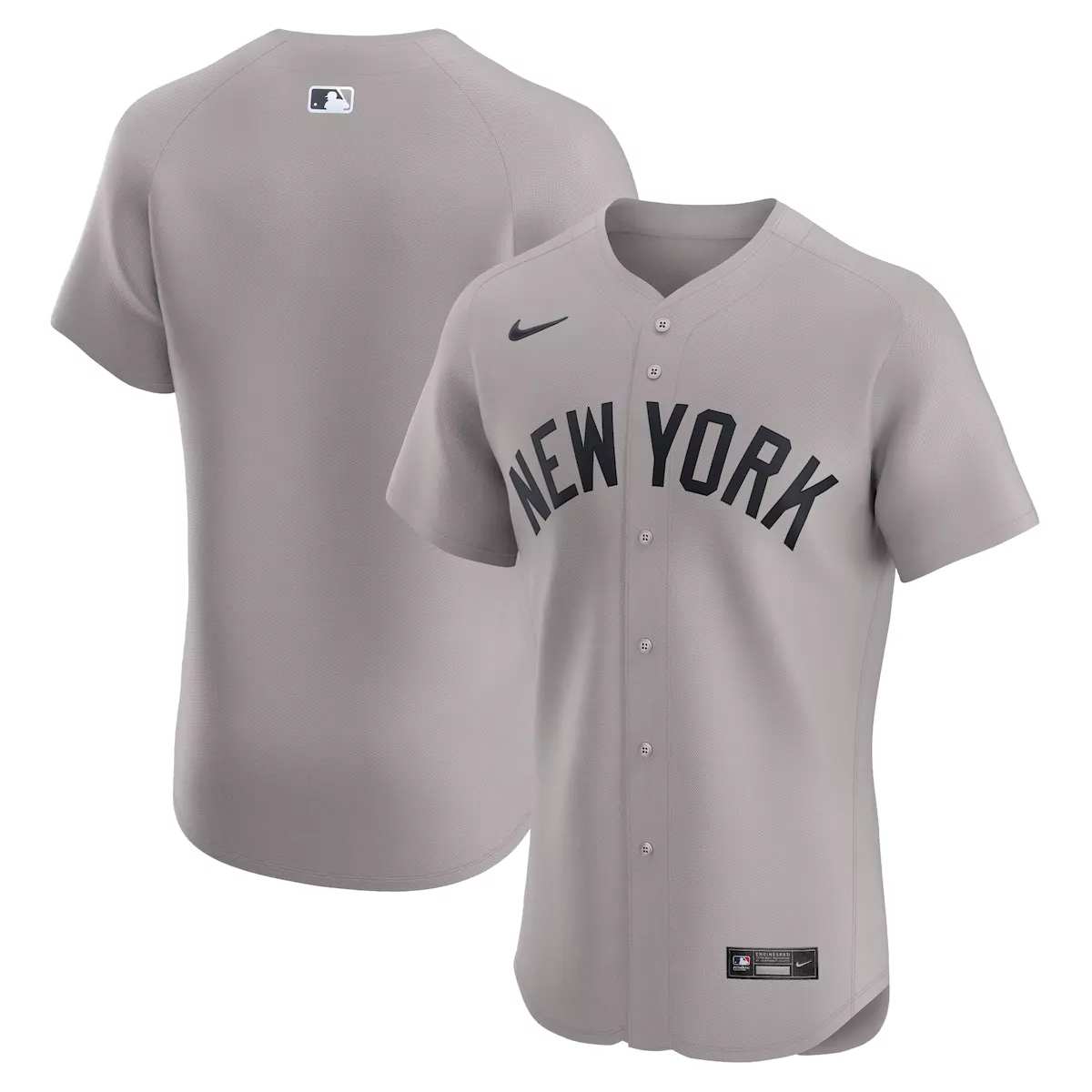 new york yankees gray away limited custom jersey