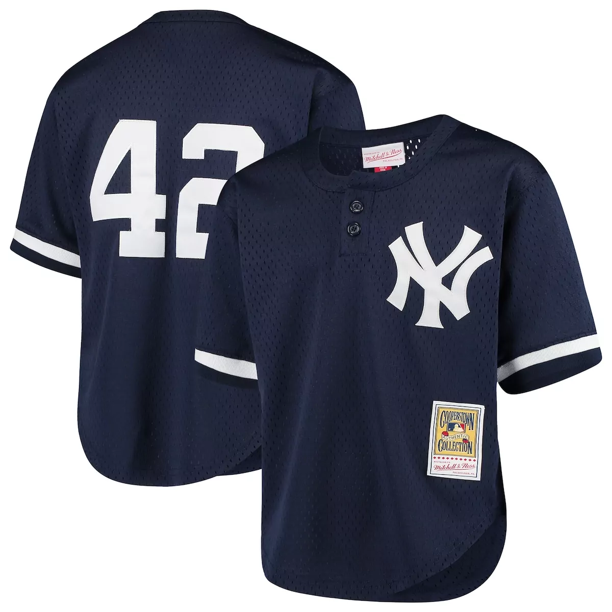 new york yankees mariano rivera navy cooperstown collection 2009 batting practice jersey
