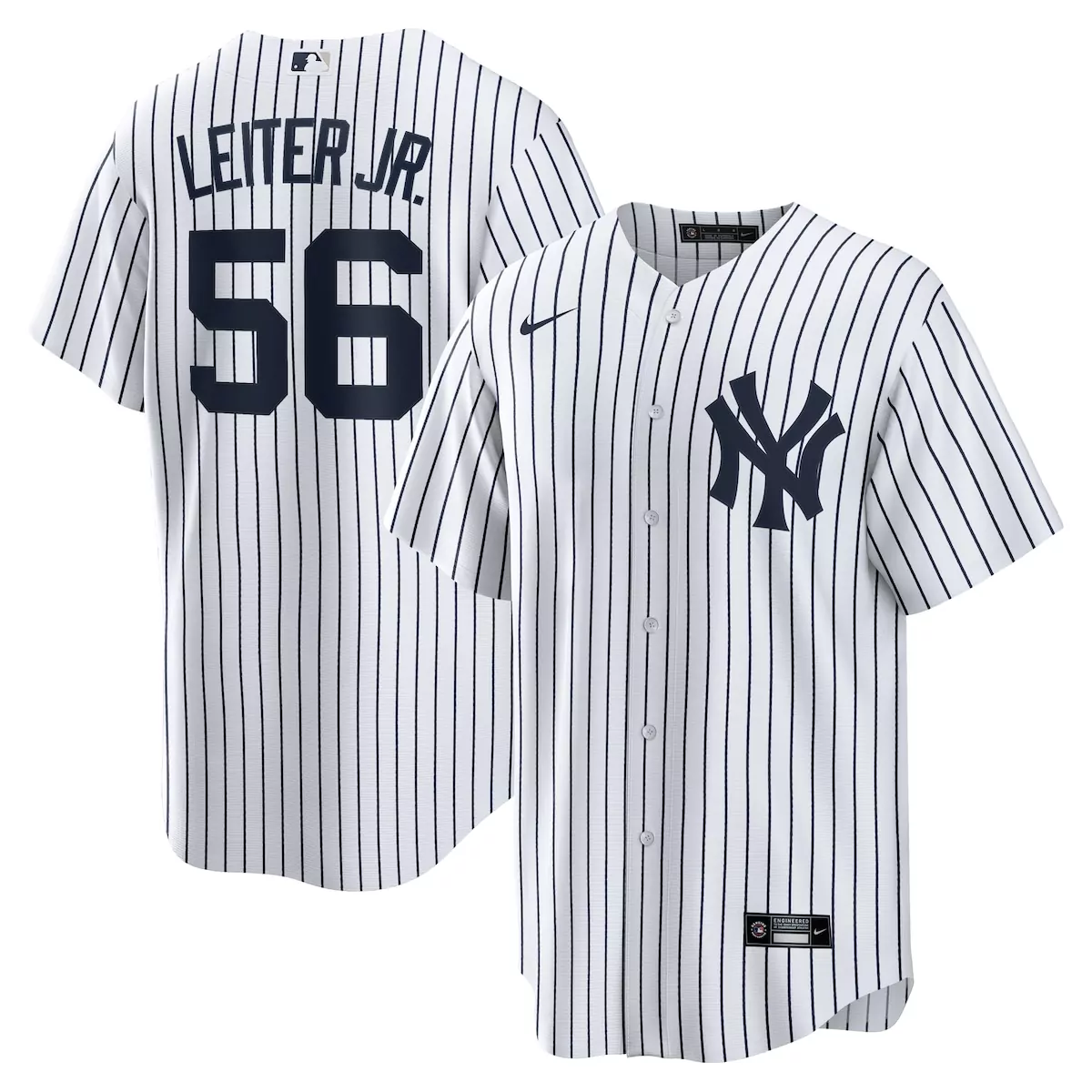 new york yankees mark leiter jr white home jersey agb
