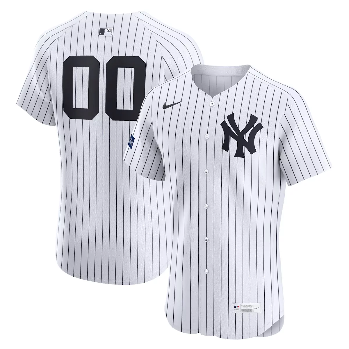 new york yankees white home elite custom jersey