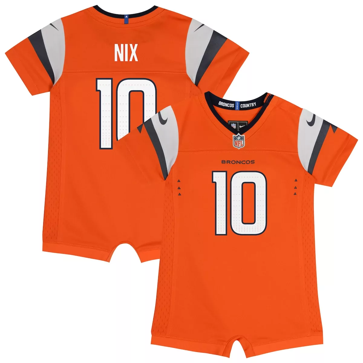 denver broncos bo nix white game jersey g1r