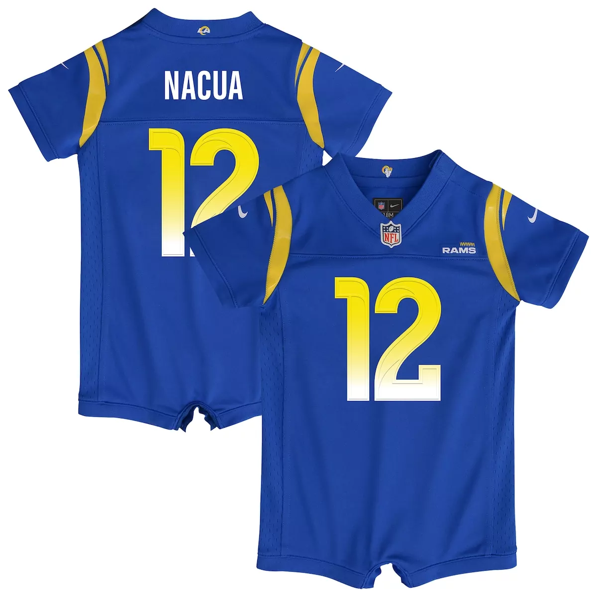 los angeles rams puka nacua white vapor f u s e limited player jersey