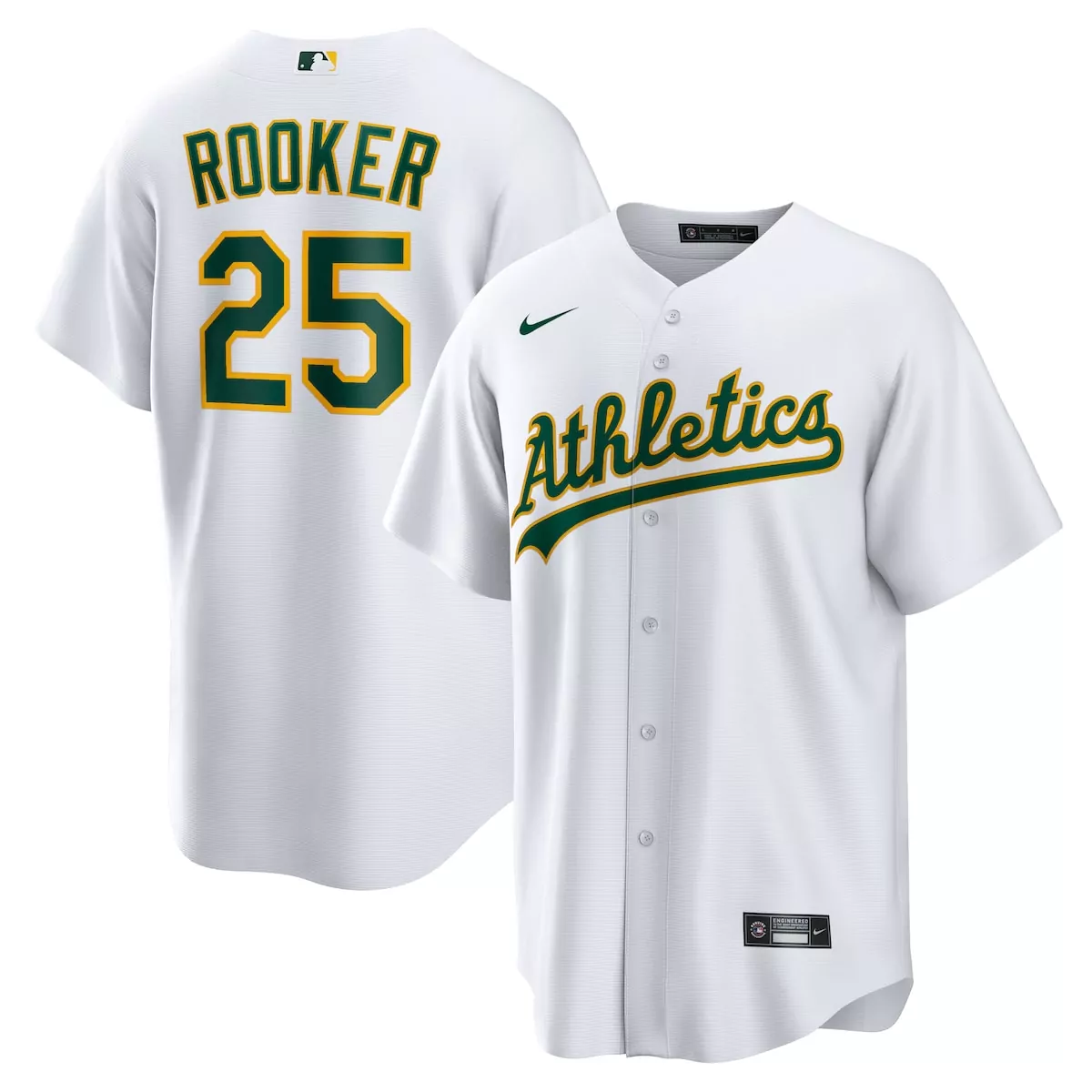 oakland athletics brent rooker kelly green alternate jersey