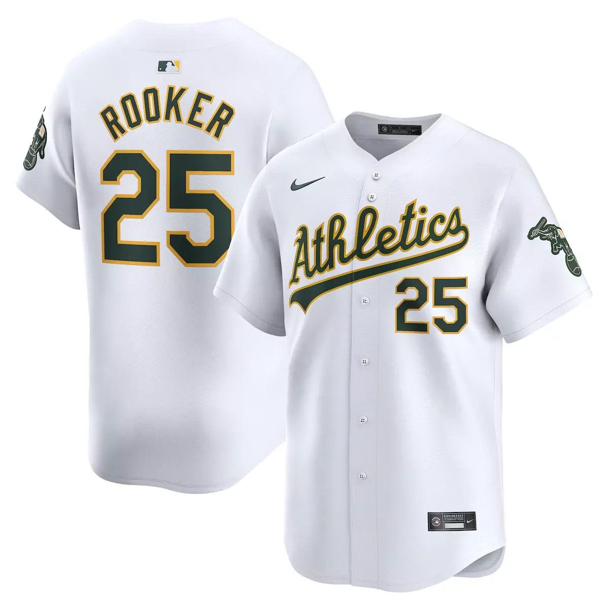 oakland athletics brent rooker kelly green alternate jersey