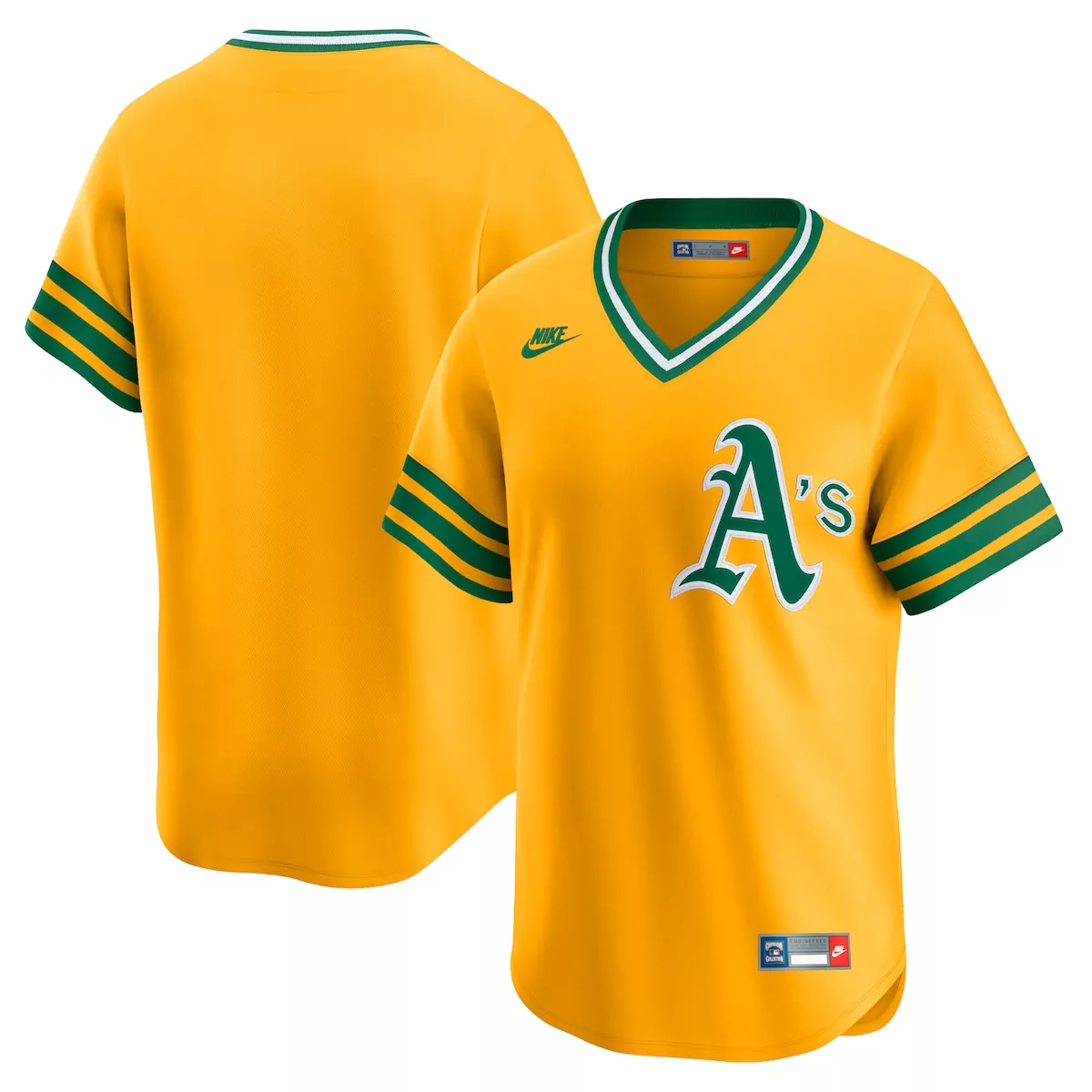 oakland athletics gold cooperstown collection limited jersey
